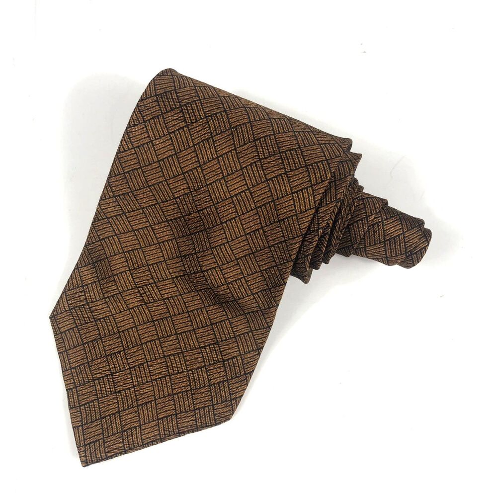 Vintage Guess American Classics  100% Silk Men’s Neck Tie Made USA Burnt Orange